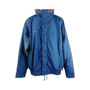 Columbia Men's Blue Bugaboo Long Sleeve Outdoor Windbreaker Jacket Size L